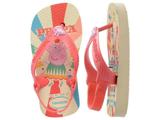 Chinelo Havaianas N.Baby Peppa Pig Buttercream/Coral - 3