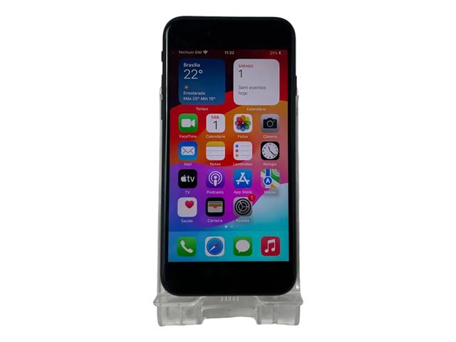 Apple iPhone SE 3ª geração 64 GB - Meia-noite - 1