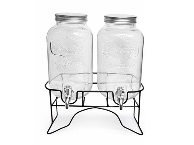 Dispensador de Bebidas 4 Litros de x 2 con Soporte