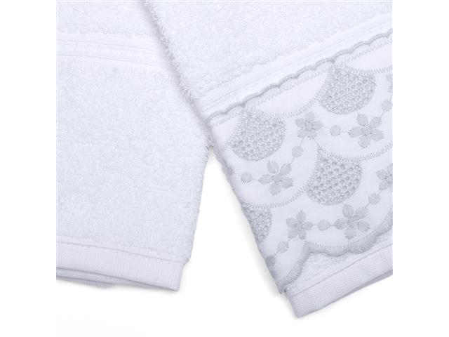 Kit Toalha Buettner Social com Renda Branco - 1