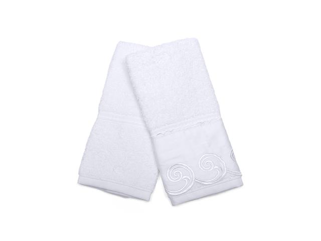 Kit Toalha Buettner Social com Renda Branco - 2