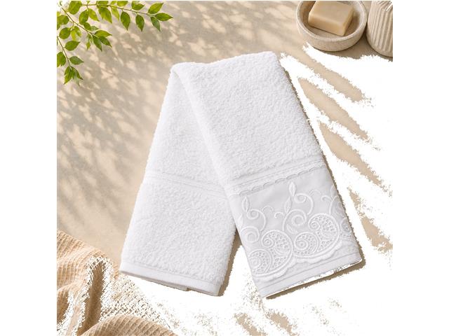 Kit Toalha Buettner Social com Renda Branco - 6