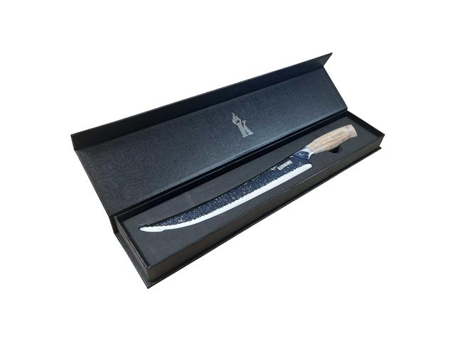 Cuchillo 10" Carnicero Curvo Martillado Ed. Limitada Black Kangkawe