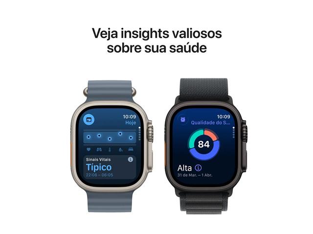Apple Watch Ultra 3 49mm Titânio Preto Pulseira Trail Loop - 5