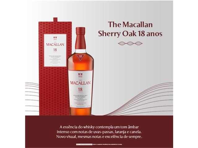 The Macallan Sherry Oak Whisky 18 Anos 700ml - 2
