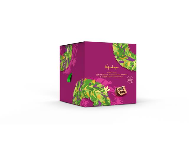 Panettone Chocolate 50% com Frutas Vermelhas Kopenhagen 690g