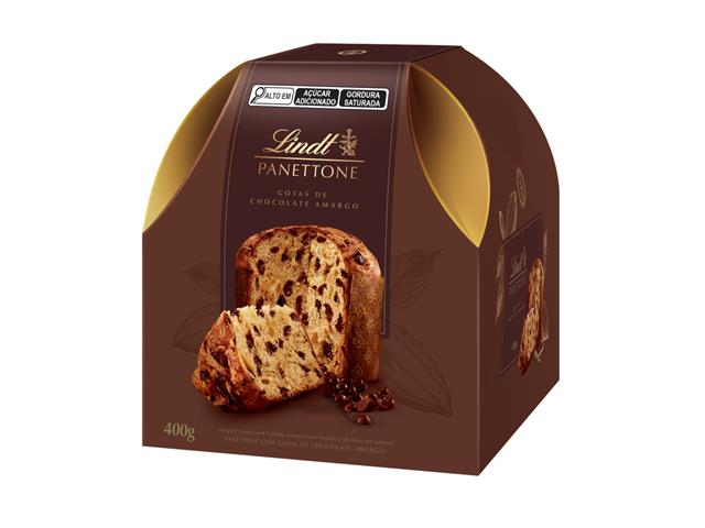 Panettone Lindt Recheio Gotas de Chocolate Amargo 400G