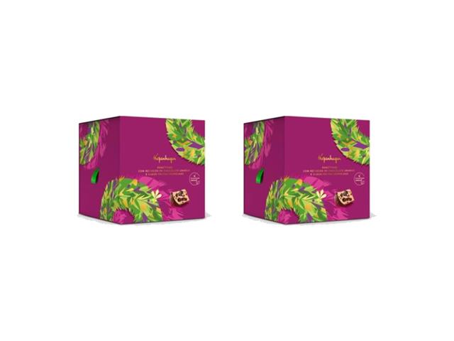 Kit 2 Panettones Chocolate 50% com Frutas Vermelhas Kopenhagen 690g