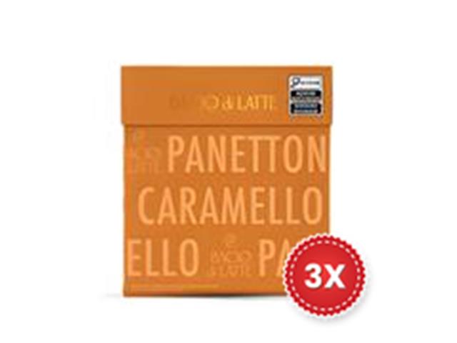 Kit 3 Panettones Bacio di Latte Caramelo Salgado 700g