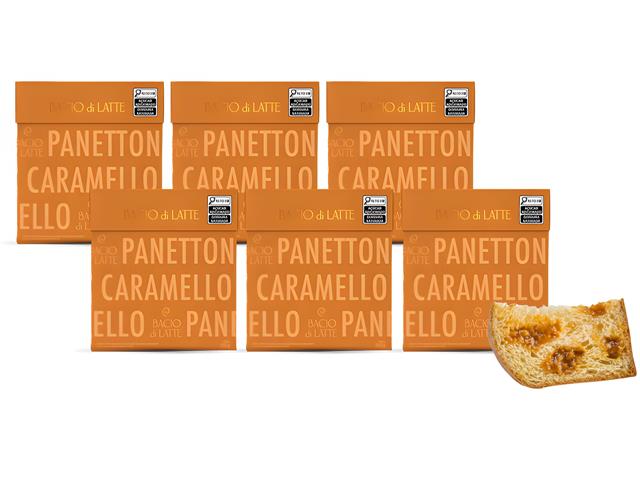 Kit 6 Panettones Bacio di Latte Caramelo Salgado 700g