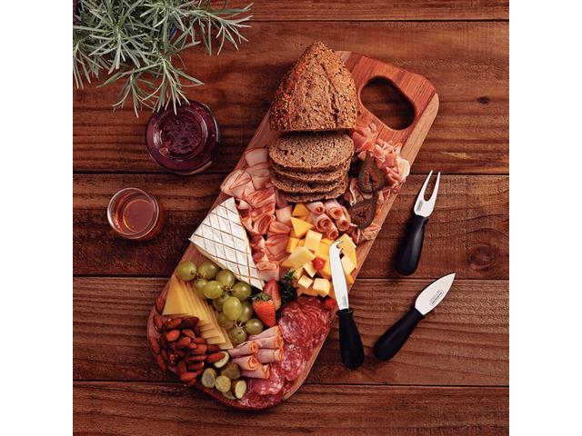 Jogo para Queijo Tramontina Inox 3 peças Plenus Preto - 1