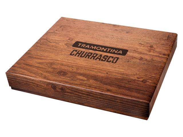 Kit de Churrasco Tramontina Inox Polywood Castanho 15 Peças - 1