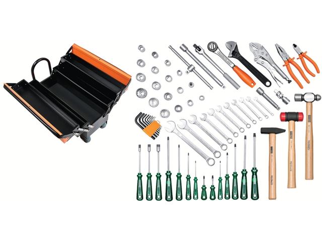 Caixa de Ferramentas Sanfonada Tramontina PRO Cargobox com 65 Peças - 1