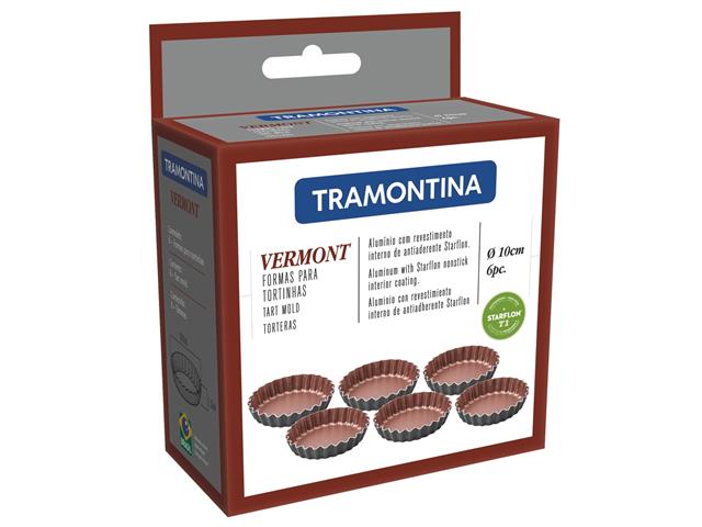 Jogo Mini Forma Tramontina Vermont para Tortinhas 6 Peças - 1