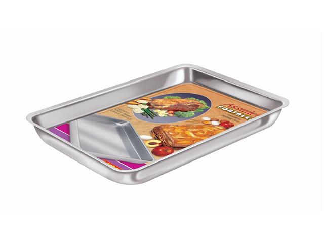 Kit Fortaleza de Assadeiras Retangulares 3 Peças - 1