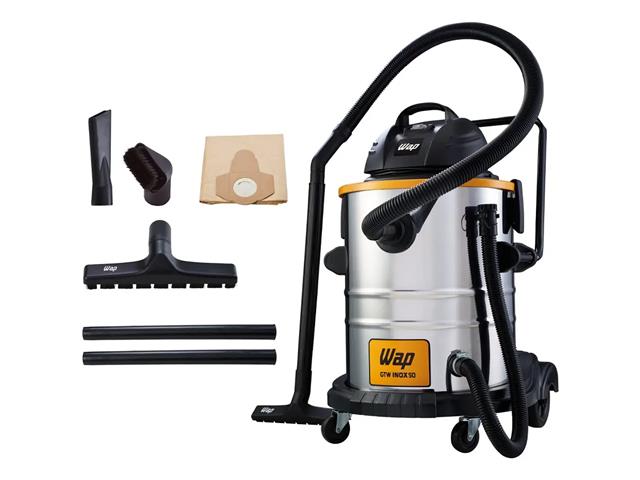 Aspirador de Pó e Água WAP GTW50 INOX 1600W Vácuo 180mb 127V - 1