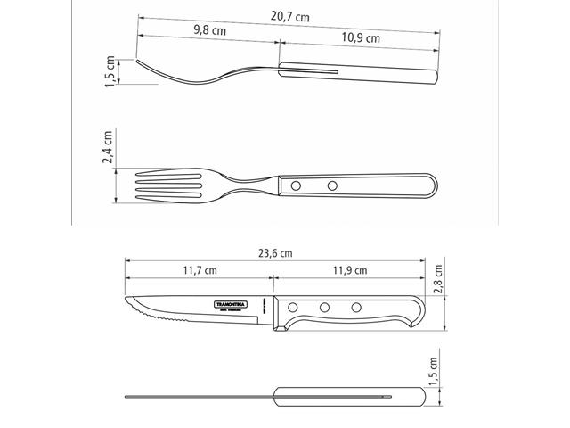 Conjunto para Churrasco Tramontina Polywood Vermelho - 12 Peças - 3