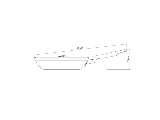 Frigideira em Alumínio Tramontina Bergamo Vermelha Ø 22 cm - 6