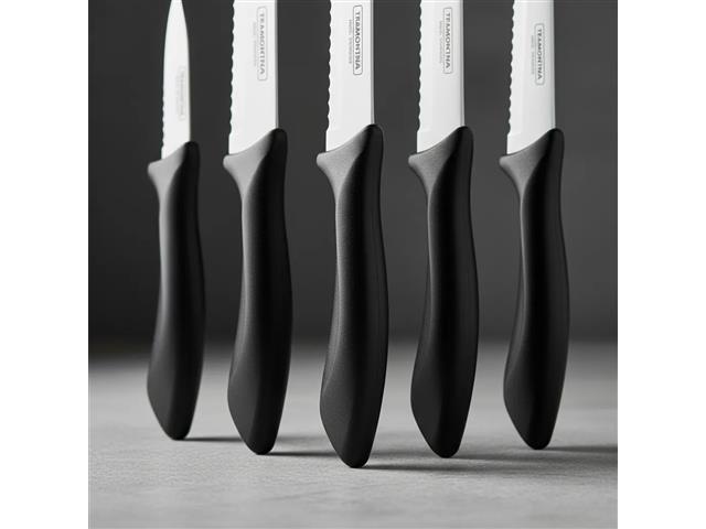 Jogo de Facas Tramontina Affilata Preta 7 Peças - 7