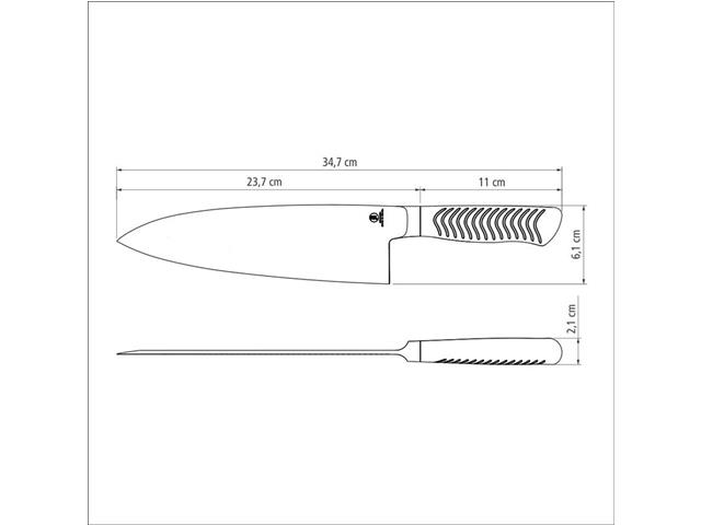 Faca Deba Tramontina Sushi Inox 8" - 3