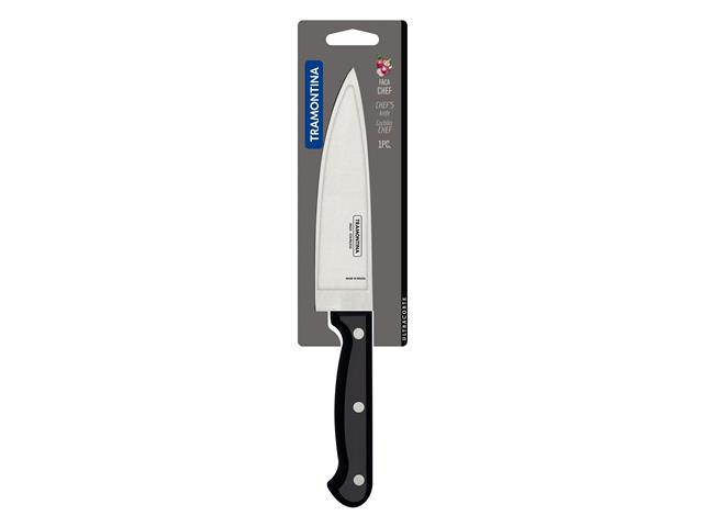 Faca Chef Tramontina Ultracorte Preto 6" - 1