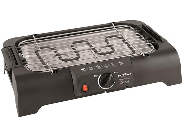 Churrasqueira Elétrica Britânia Gourmet BCG1 com Grelha 1200W