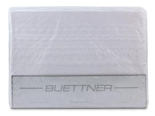 Jogo de Cama Casal Buettner 300 Fios Renascença 4 Peças Branco - 3