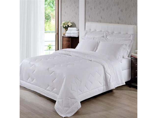 Jogo de Cama King Buettner 300 Fios Renascença 4 Peças Branco - 2