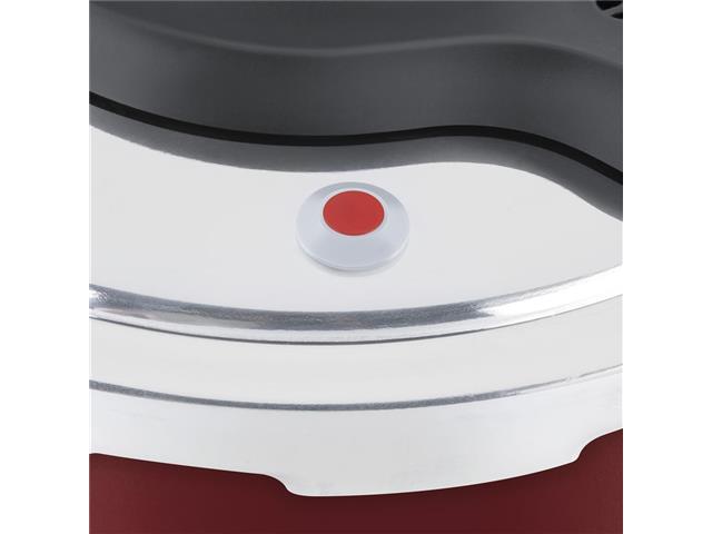 Panela de Pressão Rochedo Clipso Revestida Vermelha 4,5 Litros - 6