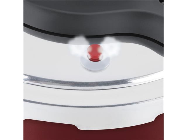 Panela de Pressão Rochedo Clipso Revestida Vermelha 4,5 Litros - 7