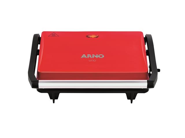 Grill e Sanduicheira Arno Compact Uno Vermelha 760W 220V - 1