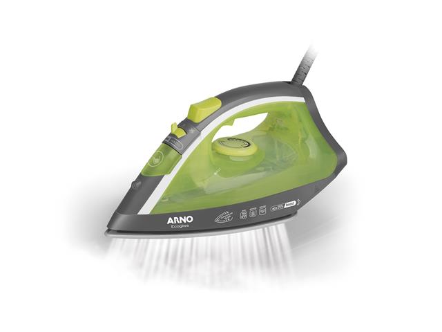 Ferro de Passar à Vapor Arno Ecogliss Cinza e Verde 220V - 1