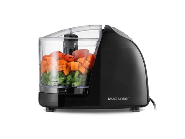 Mini Processador de Alimento Multilaser Lâmina em Inox Preto 100W 110V - 2