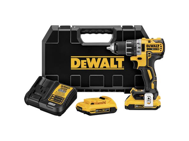Furadeira Parafusadeira DeWalt 1/2" com 2 Bate...