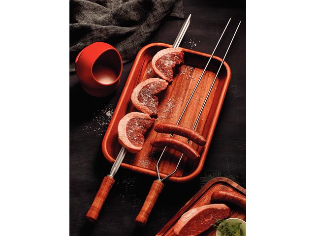Espeto Duplo Tramontina para Churrasco 95cm - 1