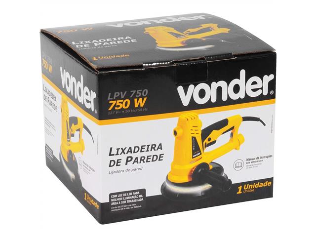 Lixadeira de Parede Vonder LPV 750 com Led 750W