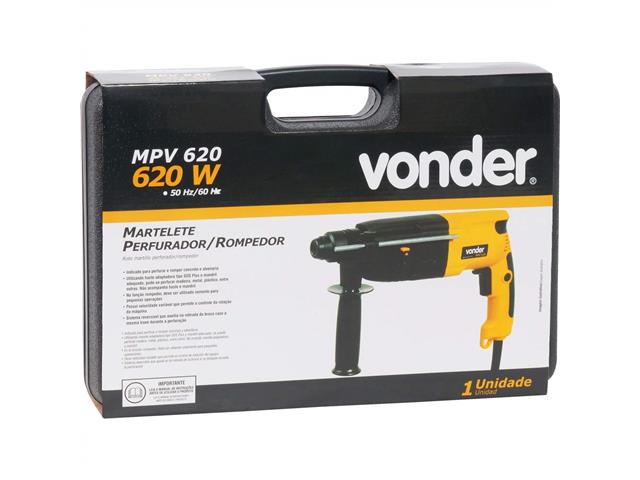 Martelete Perfurador Rompedor Vonder MPV 620W 110V - 3