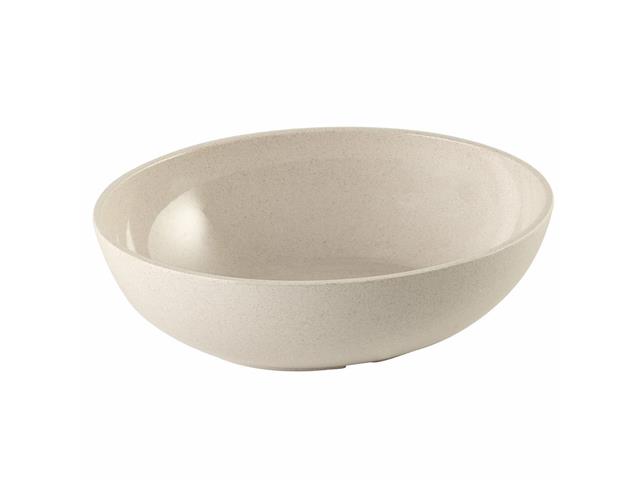 Saladeira Oval Haus Melamina Creme 29cm 2,9 Litros