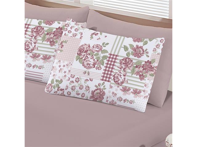 Jogo de Cama Queen Buettner Basic Estampado Esperanza Rose 3 Peças - 2