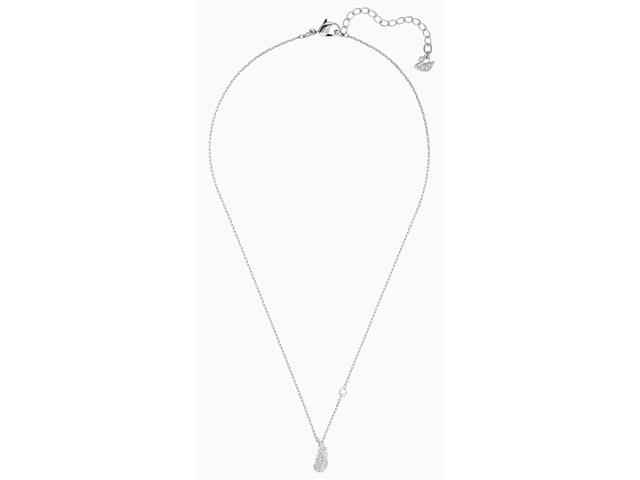 Colar Swarovski Pena Branca