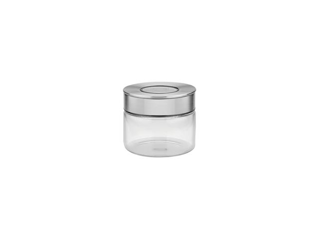 Pote de Vidro Tramontina Purezza com Tampa de Aço Inox 10 cm 400ML