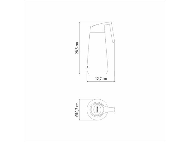 Bule Térmico Tramontina Exata em Aço Inox 1 Litro - 4
