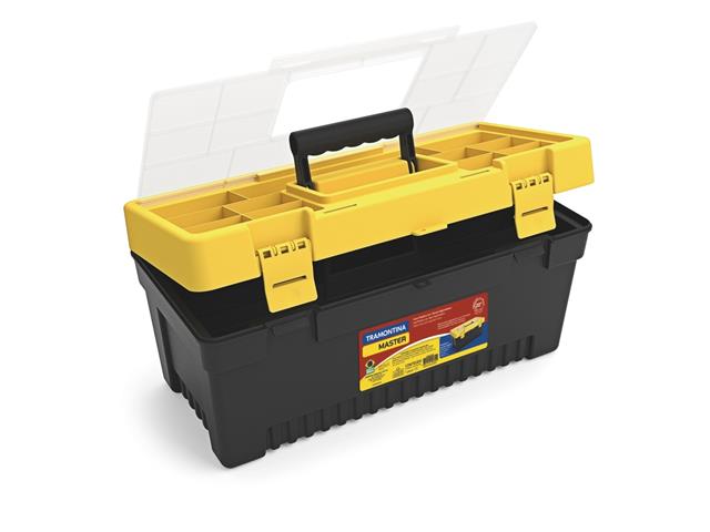 Caixa Plástica para Ferramentas Tramontina com Tampa Organizadora 20" - 2