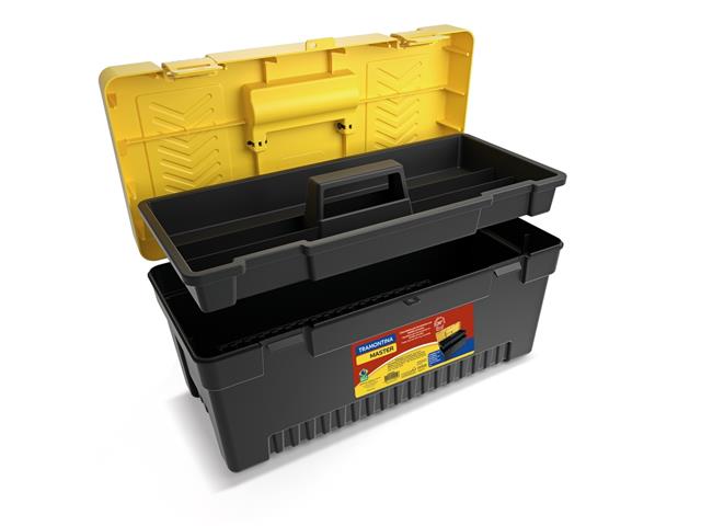 Caixa Plástica para Ferramentas Tramontina com Bandeja Removível 20" - 1