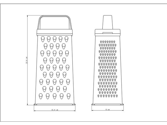 Ralador 4 Faces Tramontina Utilitá em Aço Inox Branco - 7