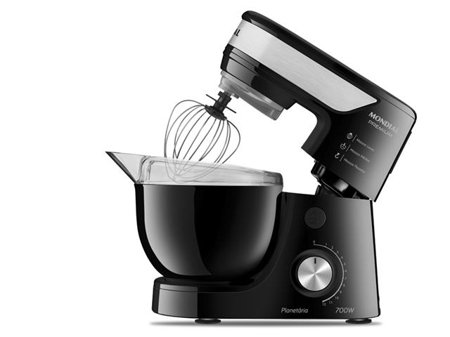 Batedeira Planetária Mondial Premium Preta 700W 220V - 1