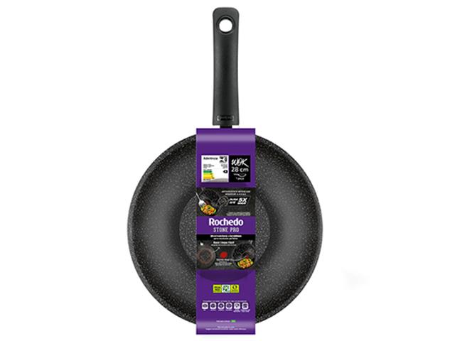 Frigideira Wok Rochedo Stone Pro 28CM - 2