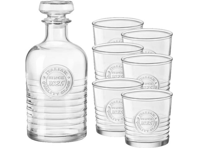 Jogo de Copos Bormioli Rocco Officina com Garrafa 7 Peças - 1
