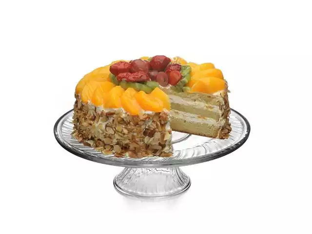 Plato Torta de vidrio c/pie 31 cm. Libbey