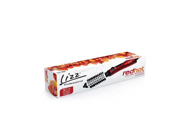 Escova Rotativa Lizz Professional Red Hot TY3000 Bivolt - 3